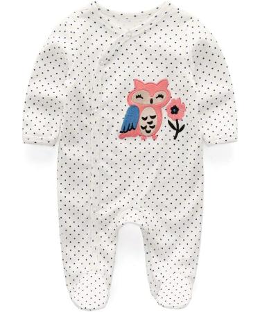MAMIMAKA Baby Rompers Pajamas 3-6 Months - Cotton Jumpsuit Footed Bodysuits for Boys and Girls - 3-Piece Set - Buy Online on GoSupps.com