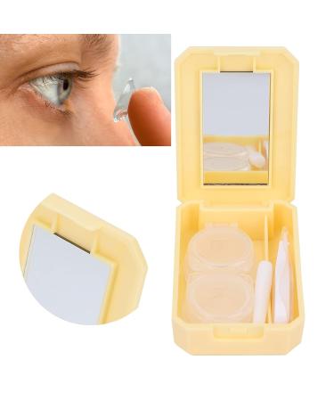 Anggrek Portable Contact Lens Kit with Cleaner | Travel Case & Applicator Rod - Yellow & Orange - Buy Online on GoSupps.com