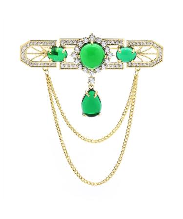 Pin Jewelry Gifts for Women Ladies Fashion Accessories Ladies Elegant Retro Palace Style Chain Flower Brooch Wedding Banquet Party Brooch Brooches & Pins