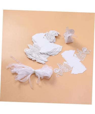 TEHAUX 50pcs Personalized Tags Small Gifts Packaging Wedding Favor Chocolate Packaging Wedding Gift Boxes Wedding Party Boxs Party Favor Boxes Wedding Box White Hollow Out 1 count (Pack of 1) White - Buy Online on GoSupps.com