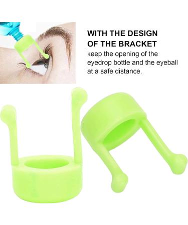 2pcs Portable Eye Drop Bottle Stand - Green | Compatible with Most Eyedrop Bottles - Buy Online on GoSupps.com