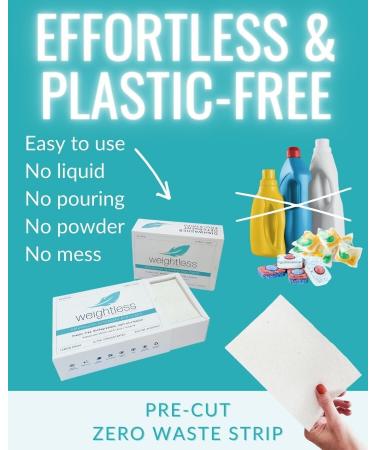 Weightless Dishwasher Detergent Sheets | Eco-Friendly Enzyme-Powered Grease Cutting | 60 Loads - Plastic Free & No Harsh Chemicals - Buy Online on GoSupps.com