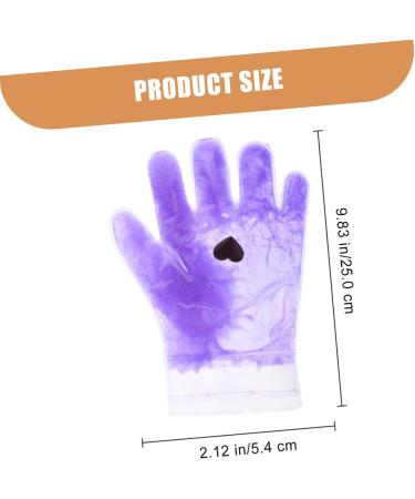 FRCOLOR 1 Pair Hand Wax Set Foot Wax Set Gel spa Gloves Repairing Hand Masks Hand Care Gloves Cracked Hand Gloves Clear moisturizing Gloves Beauty Hand Masks Gel spa Masks Milk Facial mask 25x5.4x0.8cm Violet - Buy Online on GoSupps.com