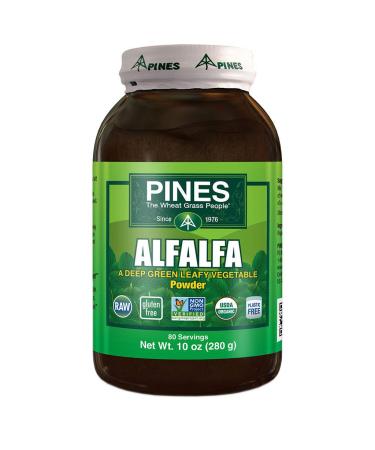 PINES Organic Alfalfa Powder, 10 Ounce Alfalfa Powder 10 Ounce (Pack of 1)