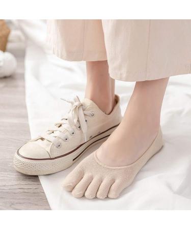 Meaiguo Women's Toe Socks - No Show Cotton Low Cut Athletic Five Finger Socks (A6-Multicoloured) - Buy Online on GoSupps.com