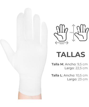 EXBRIECO 12 or 6 Pairs Cotton Gloves Hydrating Gloves Soft Elastic Hand Care Comfortable Gloves Mimo Gloves Jewelry Waiter Costume White or Black M Pack 6 White - Buy Online on GoSupps.com