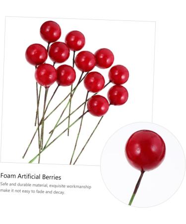 Zerodeko 1440 Pcs Diy Foam Red Fruit Decor Photo Props Fake Artificial Fruit Berry Picks Red Berry Stems Red Berries Artificial Berries Simulation Berries Garland Craft Fruit Wreath Redx10pcs 2x2x2cmx10pcs - Buy Online on GoSupps.com