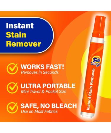 Tide To Go Pen - Instant Stain Remover for Clothes Unscented Travel Size 5 Count | Shop Internationally - Buy Online on GoSupps.com