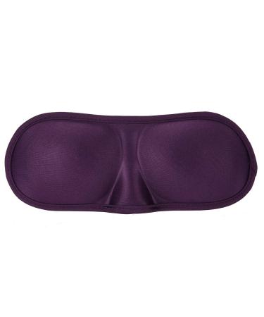 3D Contoured Light Blocking Sleep Mask - Lightweight Comfort Eye Mask for Men and Women - Purple - Buy Online on GoSupps.com