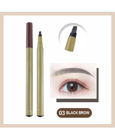 Eye Brow Makeup Pencils - Portable Travel Size Eyebrow for Easy Brow Defining | Young Girls Eyebrow Definers for Traveling Gathering Home Dating Shopping Dudok Black-brown - Buy Online on GoSupps.com