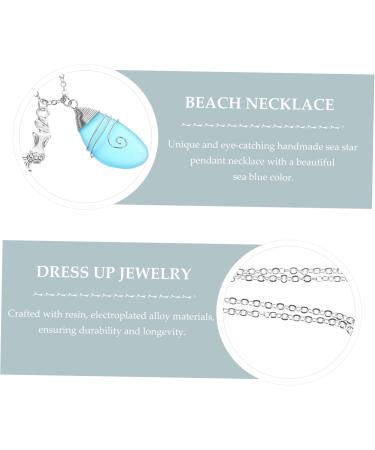 COLLBATH Pendant Hand Necklace Pearl Necklace Sea Theme Pendant Necklace Seaside Neck Lanyard Girl - Buy Online on GoSupps.com