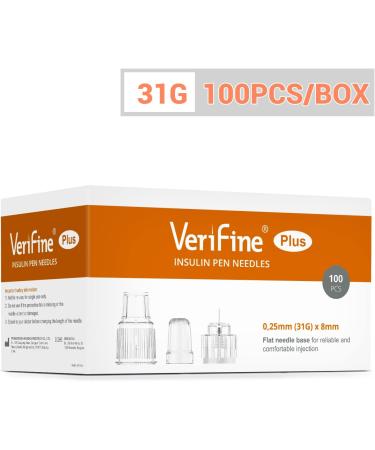 Verifine Insulin Pen Needles 31G 8mm - 100Pcs/Box - Buy Online on GoSupps.com