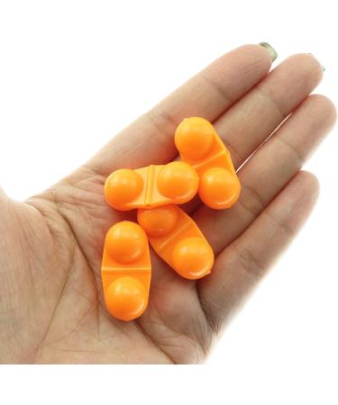 ZRM&E 20pcs Plastic Fishing Double Rattle Bait Alarm Sea Fishing Attractor Bell - Orange - Buy Online on GoSupps.com