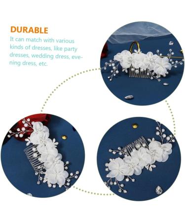 Ipetboom Flower Side Hair Comb Bridal Rhinestone Wedding Hair Accessories for Brides Hair Combs for Women Accessories Tiara for Girls Bridal Headpiece Miss Manual Rhinestones The Flowers - Buy Online on GoSupps.com