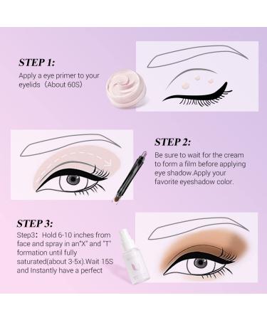 LUXAZA Eyeshadow Primer & Setting Spray - Long Lasting Makeup Primer and Setting Spray - Oil Absorbing Formula - 1.15 Fl. Oz & 0.35 oz - Buy Online on GoSupps.com