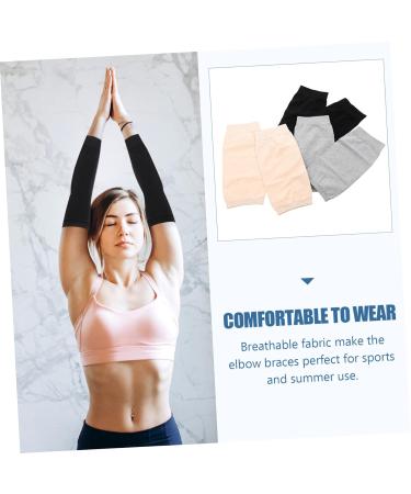 3 Pairs Scar Covering Elbow Brace - Cotton Protection for Men's & Women's Tennis Elbow | International Shipping - Buy Online on GoSupps.com