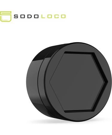 200 Pack 9ml Thick Black Glass Containers with Gloss Black Child Resistant Lids | Ideal Jars for Oil  Lip Balm  Wax & Cosmetics - Buy Online on GoSupps.com