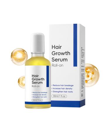 Hair Growth for Women 30ml Hair Oil Roll-On - Natural Hair Thickening and Growth | For Frizz Follicle Slimming Men's Health Seniors Home Travel
