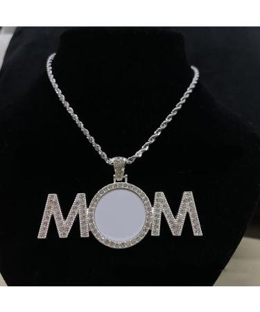 OralGos Sublimation Necklace - Unique Mom Pattern Heat Transfer Clavicle Chain Jewelry for Mother's Day - Perfect Gift! - Buy Online on GoSupps.com