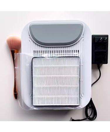 Powerful Nail Dust Collector Rechargeable and portable 60w Multifunctional Suction Fan for Acrylic Gel Nails Polishing Adjustable suction Quiet suitable for hair salon Connect the power supply - Buy Online on GoSupps.com