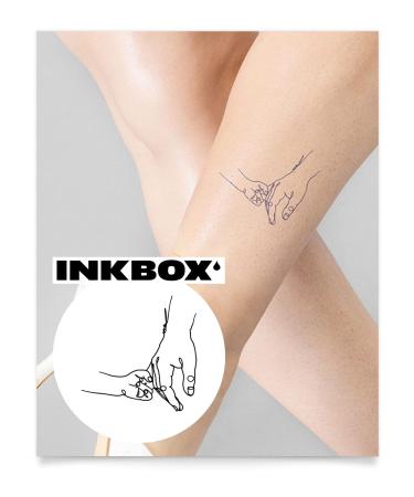 Inkbox Temporary Tattoos  Semi-Permanent Tattoo  One Premium Easy Long Lasting  Water-Resistant Temp Tattoo with For Now Ink - Lasts 1-2 Weeks  Father and Daughter  3 x 3 in
