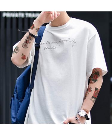 CARGEN Classic Temporary Tattoos - Vintage Old School Stickers in Various Sizes - Rose, Swallows, Butterflies, and Swords Design - 1 Count Pack - Buy Online on GoSupps.com