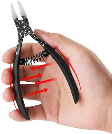 UNbit Nail Clipper ScissorsStanless Steel Trimmers Toe Tools Nail Cutters Pedicure Professional Nail Foot Care Tools(Color:Schwarz) - Buy Online on GoSupps.com