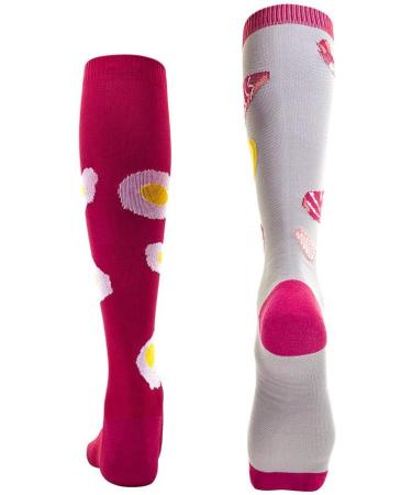 B/H Compression Socks for Men & Women - Perfect for Running Climbing & Balance Bike - Red Gray L - International Shipping Available - Buy Online on GoSupps.com