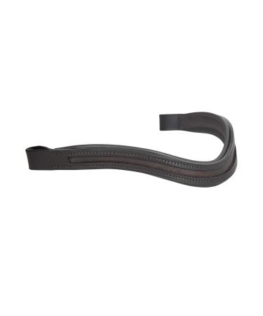 SIE Browbands for Horses Empty U-Shaped 17" Havana Oversize (17'') Havana
