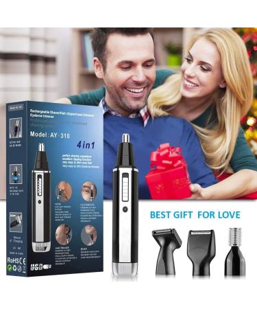 2024 Rechargeable Eyebrow & Nose Hair Trimmer for Men & Women | Painless Ear & Facial Hair Removal | Travel-Friendly Design - Buy Online on GoSupps.com