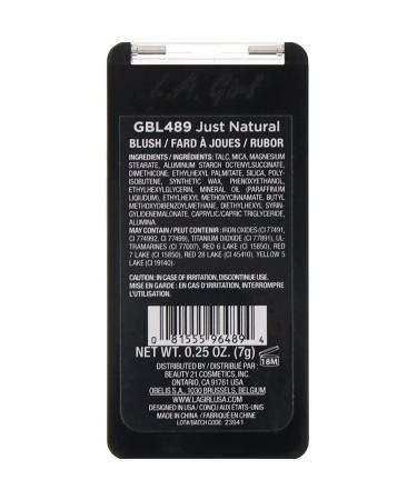 L.A. Girl Just Blushing Powder Just Natural 0.25 oz - Flawless Rose Glow - Buy Online on GoSupps.com