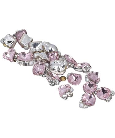 Nail Charms Different Shapes Nail Design Rhinestone Nail Decoration Box Set 20 Pieces for Performance (Pink) - Buy Online on GoSupps.com