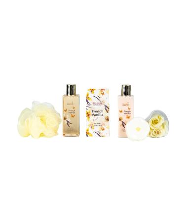 Elegant French Vanilla Bath Set - Luxury Gold High Heel Shoe Spa Gift for Gifting Pampering & Home D cor - Buy Online on GoSupps.com