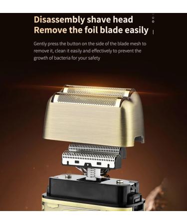 Men's Foil Shaver - 8800 RPM Rechargeable Cordless Electric Metal Shaver & Beard Trimmer - Buy Online on GoSupps.com