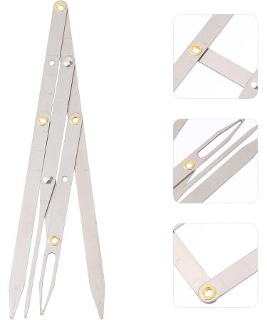 Angoily Eyebrow Scale Ruler Measuring Tool Eyebrow Measurement Tool Second Generation Gold Eyebrow Shape 16X4.5X0.6CM Silver - Buy Online on GoSupps.com