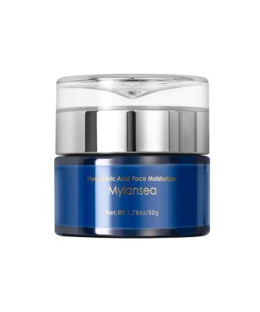 Face Cream with Hyaluronic Acid Face Moisturizer with Vitamin E for Lasting Hydrating Smoothing your skin and Repairing Various Problems caused by Lack of Water 50g