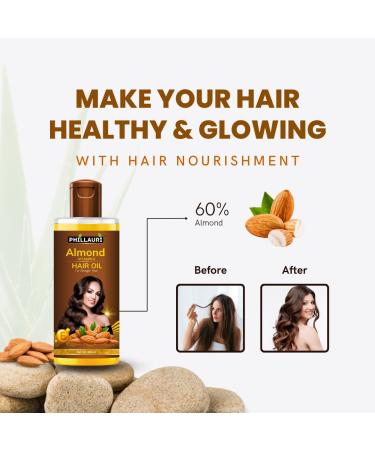 Almonds & Vitamin E Hair Growth Oil | Reduce Hairfall for Stronger & Silkier Hair | Buy Internationally - Buy Online on GoSupps.com