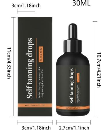 Face Tanning Drops | Huile Autobronzante pour le Corps - Format Voyage 30ml pour Corps et Visage Plage et v nements - Buy Online on GoSupps.com