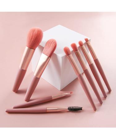 8 Professional Kabuki Makeup Brushes Set for Flawless Concealer Foundation & Eyeshadow Application - Perfect for Cream Liquid & Powder Makeup - Buy Online on GoSupps.com