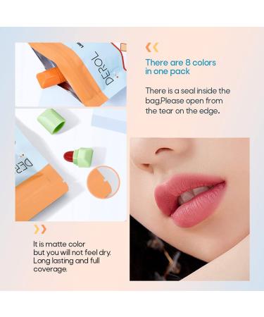 TheFellie Mini Candy Lipstick Set - 8 Pcs Monster Capsule Matte Waterproof Long Lasting Gift for Girls and Women - Buy Online on GoSupps.com