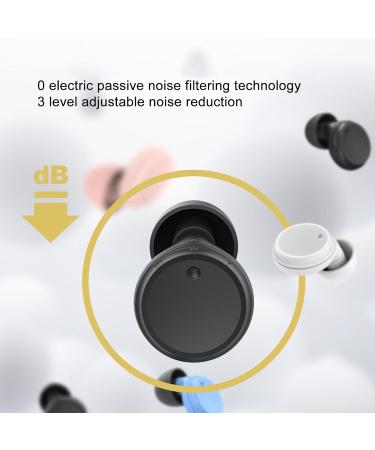 Noise Reducing Silicone Earplugs | Reusable Noise Cancelling Ear Plugs for Sleep Concerts Work & Study (Black) - International Shipping Available - Buy Online on GoSupps.com