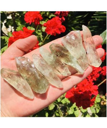 Crafts Natural Green Crystal Raw Large Particles Gravel Raw Green Crystal Specimen DIY Jewelry Making JIZTGEDM - Buy Online on GoSupps.com