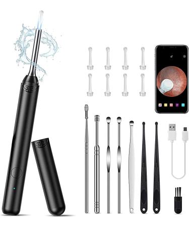 Ear Wax Removal  Ear Cleaner with Camera  Ear Wax Removal Tool Kit with Light  Ear Cleaning Kit with 1080P  Ear Cleaning Kit for iPhone  iPad  Android Phones Black