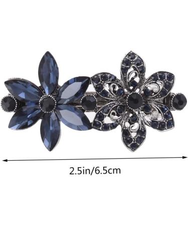 minkissy Rhinestone Headpiece Rhinestone Barrettes Rhinestone Hair Clip Crystal Headpiece Hair Barrette Crystal Hair Clips Elegant Hair Clips Aquamarine Grace - Buy Online on GoSupps.com