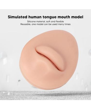 Simulated Mouth Tongue Model Simple Operation Soft And Convenient Mouth Tongue Stud Display Model Flexible Reusable Silicone For Jewelry Store (Light Skin Color) - Buy Online on GoSupps.com