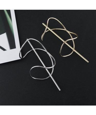 LALAFINA 2 Sets Hair Accessories Hair Jewels for Women Retro Hair Sticks Women Hair Cuff Retro Decor Hair Pin Hair Clip Women Hairpin European and American Zinc Alloy Hair up Miss - Buy Online on GoSupps.com