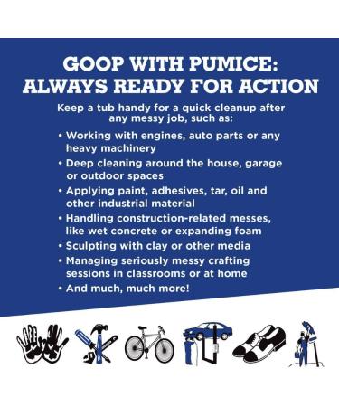 GOOP Multi-Purpose Waterless Hand Cleaner with Pumice - 14 oz Can (Pack of 2) - Buy Online on GoSupps.com