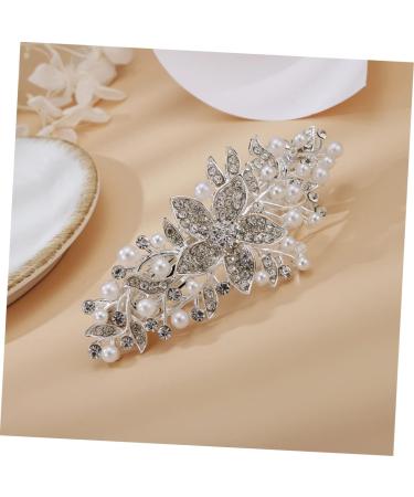 BELLIFFY Rhinestone Hair Clip Flower Hair Clip Hair Barrettes for Women Thick Hair Girl Headdress Hair Accessory Hairpin for Women Womens Barrettes for Hair Hair Clips Dipper Iron - Buy Online on GoSupps.com