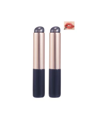 2pcs Silicone Lip And Concealer Makeup Brushes COSHINE Premium High Elastic Silicone Brush Set For Lip Balm Lip Gloss Lip Stick and Concealer