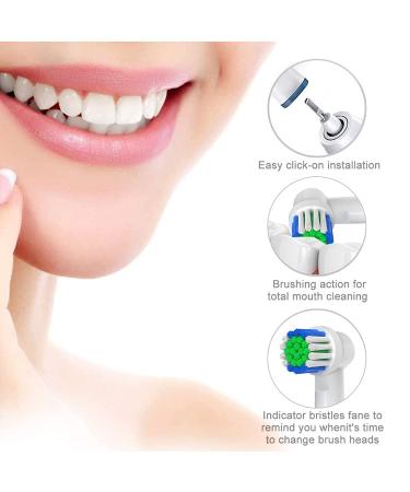 20 Pack Oral-B Braun Compatible Replacement Toothbrush Heads for Pro Series - Fits Oral B Pro 500/1000/1500/3000/3757/5000/7000/7500/8000 - Professional Electric Toothbrush Heads Refill - Buy Online on GoSupps.com